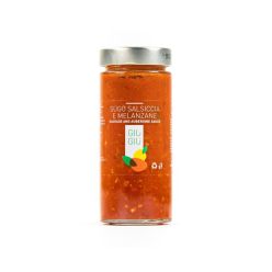 giù giù sugo salsiccia melanzane gr. 300 sicilia siciliano prezzemolo e vitale